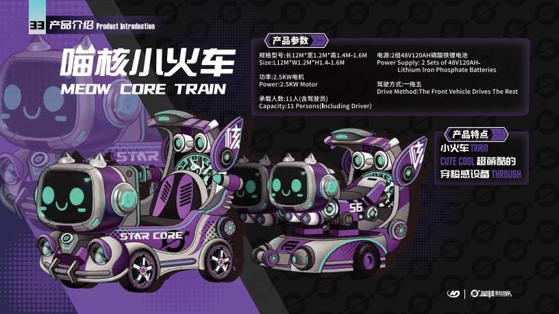 MEOW CORE TRAIN - Model 2 - Family Ride amusement ride